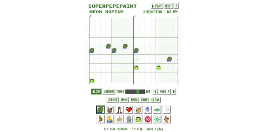 Screenshot of SuperPepePaint