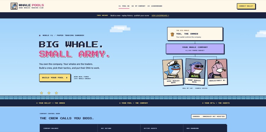 Screenshot of Whale Pools